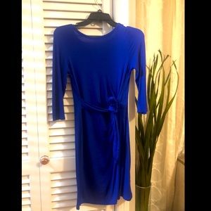 Royal blue long sleeve dress